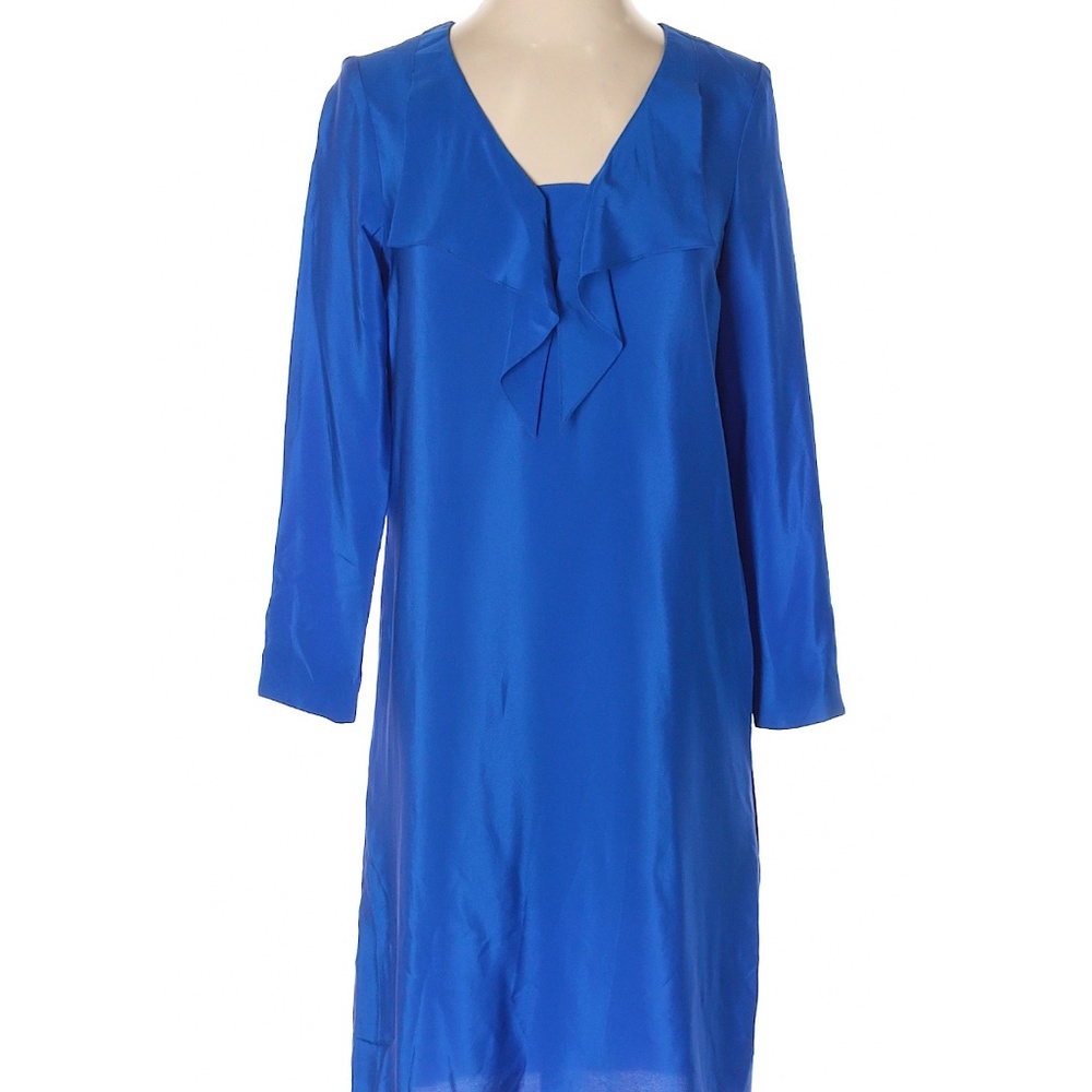 NWT Amanda Uprichard Blue Silk Dress, Size…